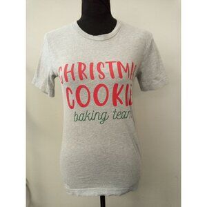 Women's "Christmas Cookie Baking Team" T-Shirt Size XS